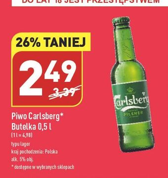 ALDI Piwo carlsberg oferta