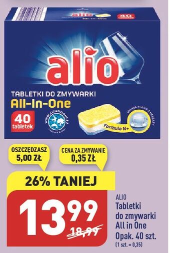 ALDI Tabletki do zmywarki all in one alio oferta