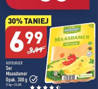 ALDI Ser maasdamer w plastrach hofburger oferta