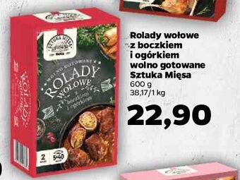 Netto Rolady wołowe z boczkiem i ogórkiem wolno gotowane sztuka mięsa netto oferta