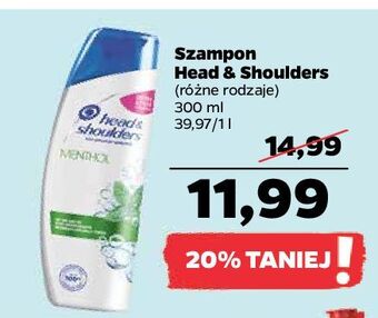 Netto Szampon do włosów menthol head&shoulders oferta