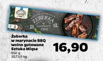 Netto Żeberka wolno gotowane w marynacie bbq sztuka mięsa netto oferta