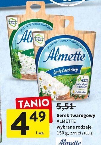 Intermarche Serek z ziołami hochland almette oferta