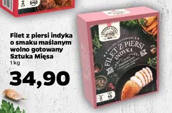 Netto Filet z piersi indyka wolno gotowany o smaku maślanym kolorowym pieprzem i czarnuszką sztuka mięsa netto oferta