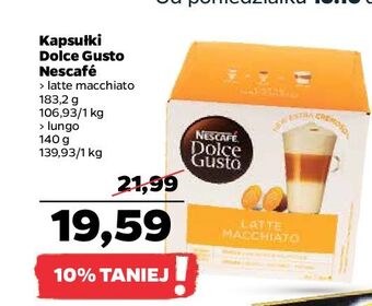 Netto Kawa lungo nescafe dolce gusto oferta