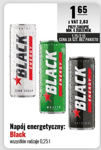 Eurocash Black napój energetyczny oferta