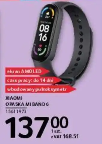 Selgros Xiaomi Opaska Mi Band 6 Ekran Amoled oferta