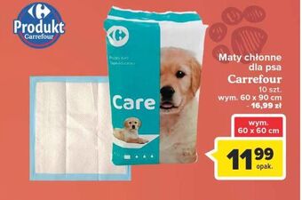 Carrefour Mata chłonna dla zwierząt 60 x cm carrefour oferta