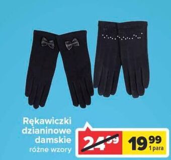 Carrefour Rękawiczki damskie oferta
