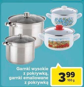 Carrefour Garnki wysokie oferta