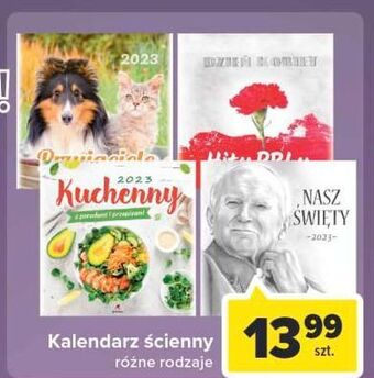 Carrefour Kalendarz ścienny oferta