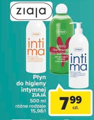 Carrefour Kremowy płyn do higieny intymnej z kwasem askorbinowym ziaja intima oferta