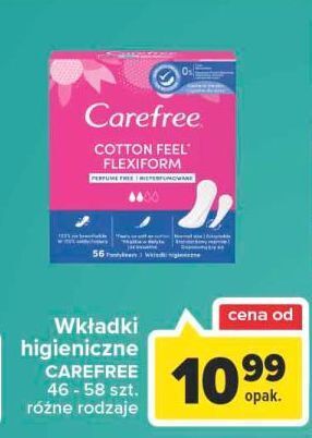 Carrefour Wkładki cotton flexiform carefree oferta