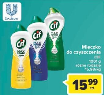 Carrefour Mleczko do czyszczenia spring fresh cif max power 3 action oferta