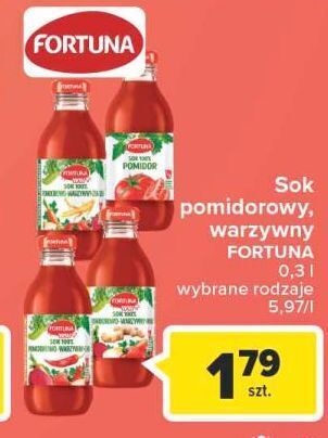 Carrefour Sok 100% pomidor fortuna oferta