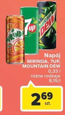 Carrefour Napój orange mirinda oferta