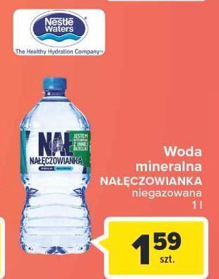 Carrefour Woda niegazowana nałęczowianka oferta