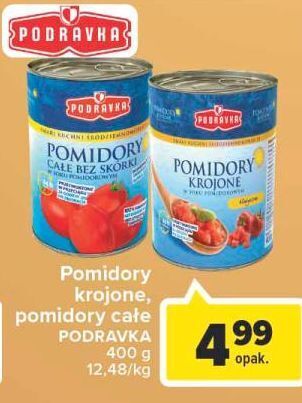Carrefour Pomidory krojone podravka oferta