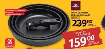 Selgros Gerlach komplet patelni 20/24/28 cm smart oferta
