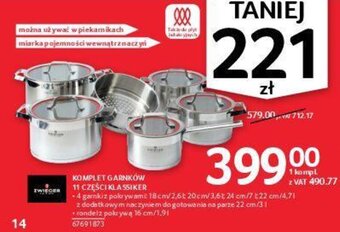 Selgros Zwieger Komplet garnków 11 części klassiker oferta