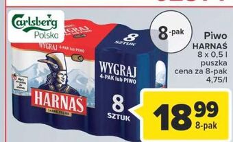 Carrefour Piwo harnaś jasne pełne oferta