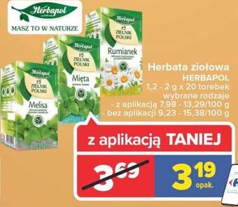 Carrefour Herbatka mięta herbapol zielnik polski oferta
