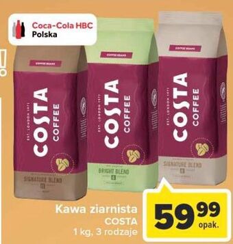 Carrefour Kawa średnio palona costa coffee signature blend oferta