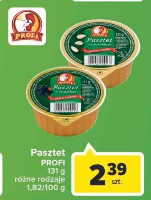 Carrefour Pasztet z drobiem i czosnkiem profi wielkopolski oferta