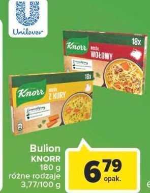 Carrefour Rosół wołowy w kostkach knorr oferta