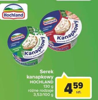 Carrefour Serek z szynką hochland kanapkowy oferta