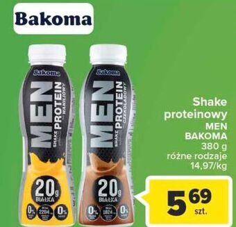 Carrefour Shake białkowy waniliowy bakoma men oferta