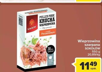 Carrefour Wieprzowina szarpana sokołów oferta