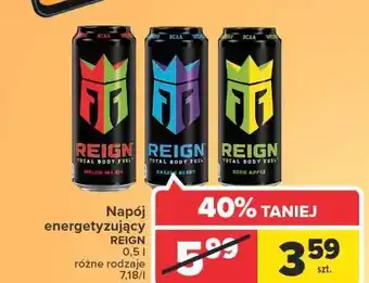 Carrefour Napój energetyczny sour apple reign oferta