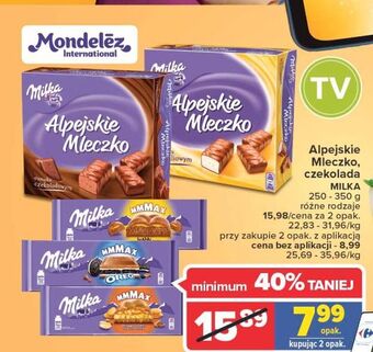 Carrefour Czekolada bubbly milka mmmax oferta