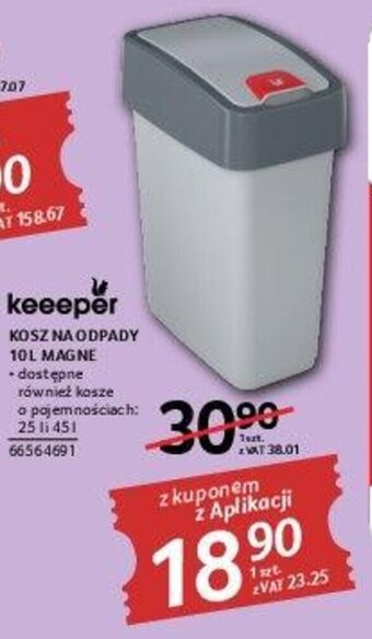 Selgros Keeeper kosz na odpady 10 l magne oferta