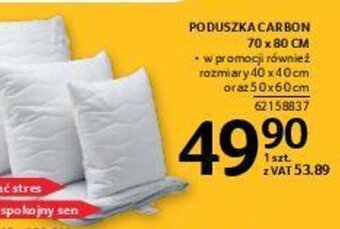 Selgros Poduszka carbon 70 x 80 cm oferta