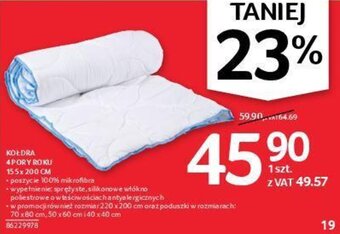 Selgros Kołdra 4 pory roku 155x200cm oferta