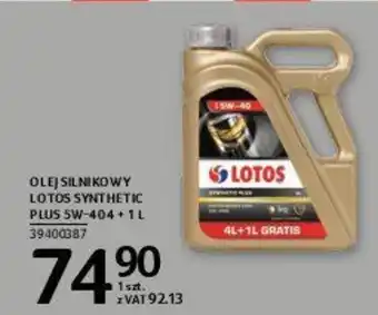 Selgros Lotos olej silnikowy synthetic plus oferta