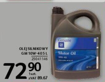 Selgros Olej silnikowy gm 10w-40 5l oferta
