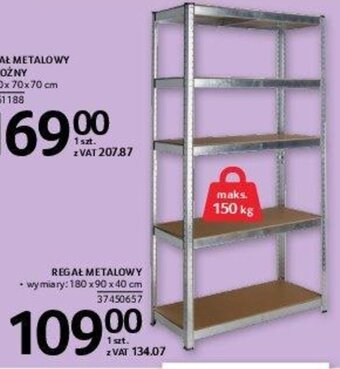Selgros Regał metalowy oferta