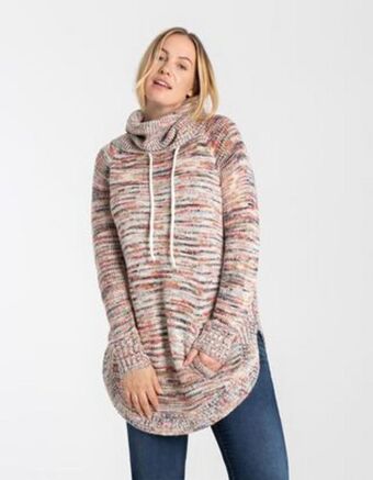 Takko Fashion Dział damski długi sweter - kieszeń z przodu oferta