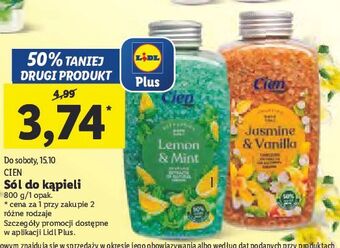 Lidl Sól do kąpieli lemon & mint cien oferta