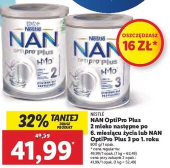 Lidl Mleko 2 nestle nan optipro plus oferta