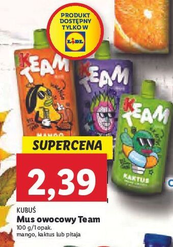 Lidl Mus kaktus kubuś team oferta