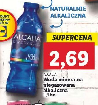 Lidl Woda niegazowana alcalia oferta