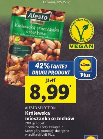 Lidl Mieszanka orzechów królewska alesto oferta