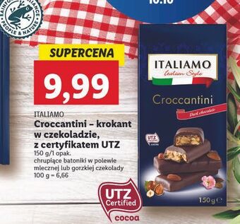 Lidl Croccantini w czekoladzie mlecznej italiamo oferta