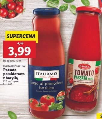 Lidl Passata pomidorowa baresa oferta
