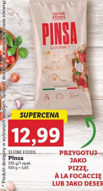 Lidl Pinsa 33 fine foods oferta