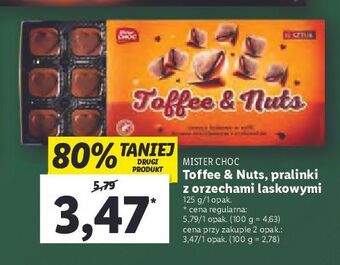 Lidl Praliny z orzechami i toffi mister choc oferta